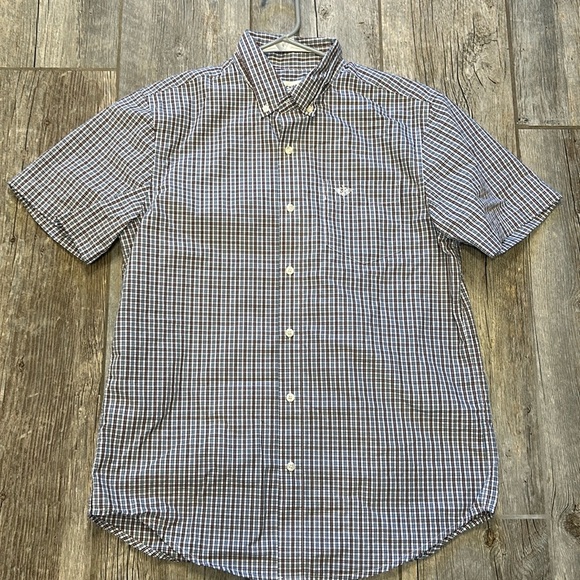 Dockers Men Shirt plaid size medium, button-down, short sleeve - Picture 1 of 5